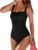 Upopby Women’s Vintage Padded Push up One Piece Swimsuits Tummy Control Bathing Suits Plus Size Swimwear