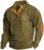 Ymosrh Men’s Casual Button Up Sweatshirts Corduroy Henley Pullover Long Sleeve Casual Knit Polo Sweater Shirt, S-5XL