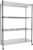 4-Tier Storage Shelves, Heavy Duty Wire Shelving Unit on Wheels, Adjustable Metal Shelves for Closet Pantry Basement Garage, Black (23.6″ Dx55.2 Wx75.3 H)