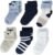 Amazon Essentials Unisex Babies’ Cozy Cotton Turn Cuff Socks, 6 Pairs