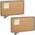 Relaxdays Cork Notice Board Set of 2 Cork Board Speech Bubble Shape Office Notice Board with Pins, HBT: 29 x 44 x 1 cm, Natural/Black