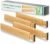 BAMEOS Drawer Dividers kitchen Organization Bamboo Utensil Organizers for Kitchen Bedroom Bathroom Dresser Office 4-pack