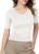 Amoretu Women’s V Neck T Shirts Slim Fitted Half Sleeve Tops Basic Tees