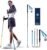 AONIJIE 2Pcs Collapsible Hiking Poles for Men and Women – Lightweight Carbon Fiber Aluminum Folding Trekking Poles for Hiking Durable Walking Sticks with Extra-Long Foam Handle