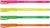 Kutsuwa RF017GR-4SKU Pencil Fluorescent Markers, Set of 4 Colors