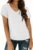 Zeagoo 2 Pack Short Sleeve Shirts for Women Casual Soft V Neck Basic Tee Tops Summer Outfit Clothes