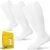 3 Packs Plus Size Compression Socks Wide Calf for Women and Men – 20-30 mmhg Knee High Stockings for Big Swollen Leg