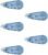 Tombow CT-CA5C44-5P Mono Air Correction Tape 0.2 inch (5 mm) Wide Ash Blue