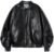 Aelfric Eden Womens Leather Jacket Oversized Y2k Faux Motorcycle Bomber Moto Biker Jackets Coats