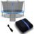 Trampoline Replacement Safety Enclosure Net for 6 Straight Poles Round Frame Trampolines, Breathable and Weather-Resistant Trampoline Net with Adjustable Straps (Net Only)