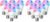 Smart WiFi LED Light Bulbs, Compatible with Alexa and Google Home Assistant, Music Sync Multi Color Changing Bulb, A19 E26 10W 900LM (80W Equivalent), 12-Pack, White, MKA19