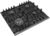 Empava 24 in. Gas Stove Cooktop with 4 Sealed Burners-Heavy Duty Continuous Grates-NG/LPG Convertible-Black Tempered Glass Surface, 24 Inch