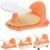 3-in-1 Baby Bath Seat,Ride On Toy Car, Baby Dining Chair,with Tray & Storage & 4 Wheels.Seats for Babies Sitting Up,Orange