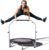 BCAN 40/48″ Foldable Mini Trampoline Max Load 330lbs/440lbs, Fitness Rebounder with Adjustable Foam Handle, Exercise Trampoline for Adults Indoor/Garden Workout
