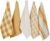 DII Everyday Basic Kitchen Collection Large Woven Cotton Dishtowel/Tea Towel Set, 18×28, Honey Gold, 5 Count