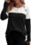 Zeagoo Women Waffle Knit Shirts Long Sleeve Colorblock Tee Button Detail Tunics