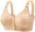Bras for Women,Elder Woman Floral Wirefree Bra Front Button Closeure Soft Cotton Adjustable Breathable Bra
