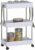 Trolley Trolley Multipurpose Mobile Narrow Spaces Slim Comfortable Slim Space Saving Kitchen Bathroom Office Furniture Storage Organizer Interior Design 3 Shelves White 40x23x60cm