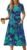 Zeagoo Women Summer Short Sleeve Midi Dress with Pockets Casual Aline Flowy Tshirt Dress Floral Vocation Beach Sundress