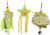 Bird Chewing Toys Parrot Shredder Toy Set with Bells Rattan Ball for Budgies African Grey Parrot Cockatiels