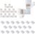 JACKYLED L Shape 4-Pin LED Connectors 10-Pack with 22Pcs Clips 10mm for Strip Lights – 10mm 4pin