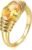 AllenCOCO Gold Ring for Women Trendy Gemstone Chunky Ring 18k Gold Plated Band Ring Signet Statement Ring