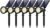 InnoGear Solar Lights Outdoor Waterproof Solar Garden Light for Outside Yard Landscape Lighting Pathway Spot Lights Spotlight Wall Light Auto On/Off, Pack of 6 (Warm White)