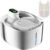 Wireless Cat Water Fountain, 135 fl oz/4L Battery Operated Cat Fountain Stainless Steel with Water Level Window, 3 Work Modes, Cordless Pet Water Fountain for Cats, Dogs, Pets, Inside