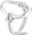 Jude Jewelers Stainless Steel Oval Shaped Open Karma Style Promise Anniversary Statement Wrap Ring