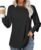 Womens Spring Fashion 2025 Long Sleeve Tunic Tops to Wear with Leggings Crewneck Pleated Shirts Loose Fit Cute Tee