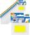 D.RECT Pack of 750 Adhesive Strips Page Marker Index Adhesive Marker Film Text Strips PET Film 25 x 43 mm 15 x 50 Pieces