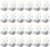 Amico 24 Pack 6 Inch 5CCT Ultra-Thin LED Recessed Ceiling Light with Junction Box, 2700K/3000K/3500K/4000K/5000K Selectable, 1050 Lumens, Dimmable Canless Wafer Downlight, 12W Eqv 110W-ETL&FCC