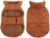 Queenmore Warm Dog Coat, Cold Weather Puffer Dog Coat, Quilting Winter Dog Jacket Ultra Thick Plush Lining with Storage Pockets (Brown, X-Small)