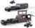 1/32 Alloy Cybertruck Toy Pickup Trailer RV Model Kit with Beach Motorcycle, Diecast Alloy Metal RV Car Model Cyber Truck Toy with Sound Light and Pull Back Power,Christmas Birthday Gifts for Boy Girl