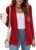 Yousify Womens Cardigan Sweater Long Sleeve Open Front Knit Cardigan Sweater with Pockets