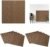 Relaxdays Self-Adhesive Wall, Set of 10, Can be Cut to Size, Foam, Baroque Look, Paneling, 70×70 cm Brown