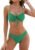 ZAFUL Women High Cut Bikini Sets String Sexy Swimsuit Two Piece Underwire Bathing Suit Brazilian Cheeky Cut Out Cute Swimwear
