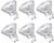 LE GU10 LED Light Bulbs Non-Dimmable, 5000K Daylight White GU10 Bulb Replacement for Recessed Track Lighting, 4W LED Bulbs with 100°Flood Beam for Kitchen, Range Hood, Living Room, Bedroom, 6 Pack