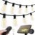 addlon 54(48+6) FT Solar String Lights Waterproof,Patio Lights Solar Powered with Remote & USB Port 15+1 LED Shatterproof Bulbs 3 Light Modes, Dimmable Solar Lights for Camping Backyard Garden