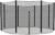 Trampoline 10FT 12FT 14FT Replacement Safety Enclousure Net for 6/8 Straight Poles Round Frame Trampolines (Net Only)