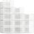 SEE SPRING X-Large Shoe Storage Box Fit Size 11, Clear Plastic Stackable Shoe Organizer for Closet, Space Saving Foldable Shoe Rack Sneaker Container Bin Holder, 12 Pack Clear