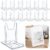 24 Pack Acrylic Book Stand for Display Adjustable Clear Book Display Holder Easel Stand Collector Display Stand for Home Office Back to School Comic Book Album CD Magazine Postcard Picture Artworks
