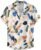 ZAFUL Men’s Hawaiian Shirt for Men Short Sleeve Shirt Collar Beach Floral Summer Casual Button Down T-Shirts