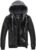 wantdo Men’s Faux Leather Jacket with Removable Hood Motorcycle Jacket Casual Warm Winter Coat