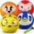 HyDren 4 Pack Soccer Ball with Pump Size 2 Size 3 Soccer Ball Bulk Outside Sport Soccer Ball Toys Cute Machine Stitched Ball Toys for Game Training Practice
