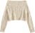 ZAFUL Women V Neck Button Knit Crop Sweaters Batwing Sleeve V Back Ribbed Hem Pullover Sweater