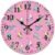 Cute Roller Skates Round PVC Clock Novelty Wall Clock Silence Hanging Clocks Novelty Gifts Decor