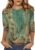 Zeagoo Women’s Casual 3/4 Sleeve T-Shirts Round Neck Cute Tunic Tops Basic Tees Blouses Loose Fit Business Work Tee Top