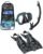 TUSA Sport Adult Powerview Mask, Dry Snorkel, and Fins Travel Set
