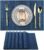 Navy Blue Placemats Set of 6 – Easy Clean Washable Vinyl Placemats – Wipeable Heat Resistant Table Mats for Dining Table – 17×12 Inch (Navy Blue, 6)
